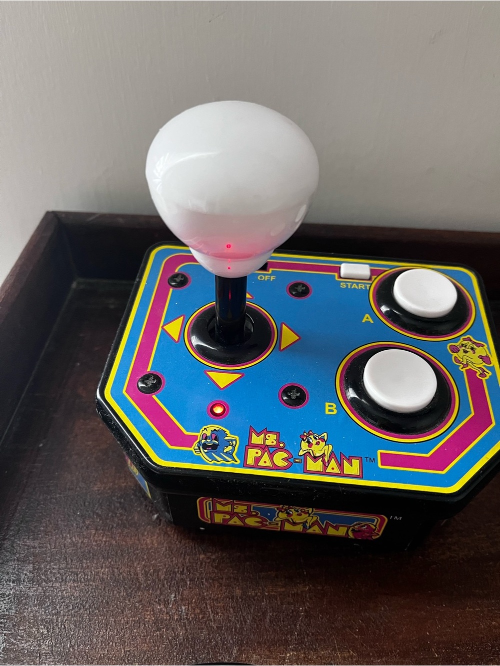 Vintage 1993 Bandai Namco Ms. Pac-Man Retro Joystick Controller Plug n Play TV